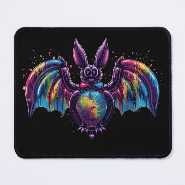 Item preview, Neon Splash Balloon Bat – Vibrant Street Art Pop Design designed and sold by PLUSHIWORLDtm.