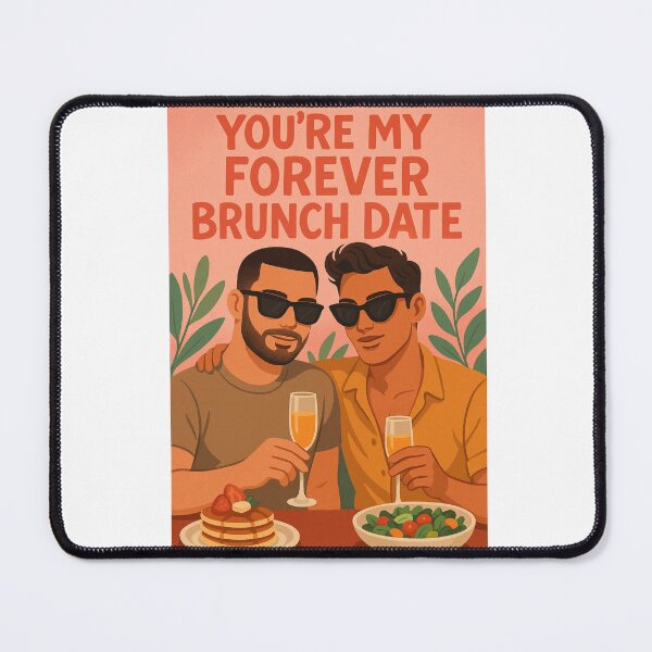 Item preview, Romantic Gay Brunch Couple - Queer Friendship LGBTQ designed and sold by Aryabek.
