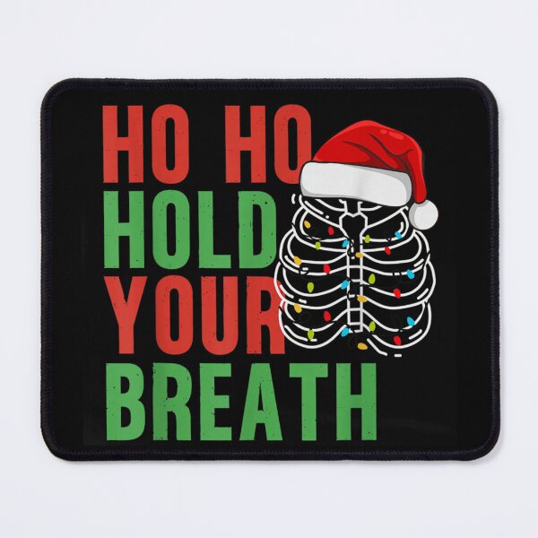 Item preview, Ho Ho Hold Your Breath Funny Skeleton Christmas Lights Ribcage designed and sold by EvelysEmelia.