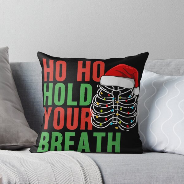 Item preview, Ho Ho Hold Your Breath Funny Skeleton Christmas Lights Ribcage designed and sold by EvelysEmelia.