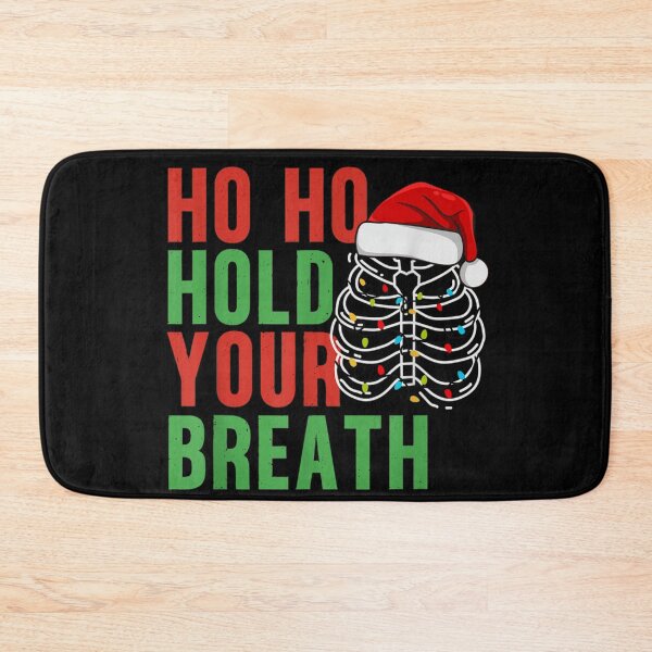Item preview, Ho Ho Hold Your Breath Funny Skeleton Christmas Lights Ribcage designed and sold by EvelysEmelia.