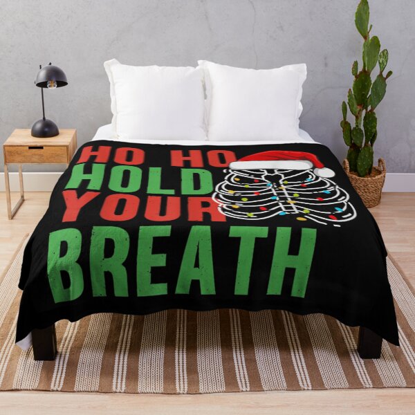 Item preview, Ho Ho Hold Your Breath Funny Skeleton Christmas Lights Ribcage designed and sold by EvelysEmelia.