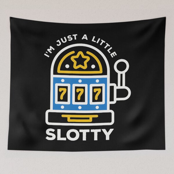 Item preview, I'M Just A Little Slotty Funny Slot Machine Gambling Lover designed and sold by JosephineSarah.