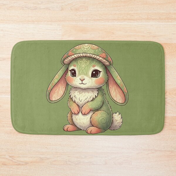 Item preview, Mushroom Forest Bunny Spirit: Cozy Enchanted Creature designed and sold by SebastianSpace.