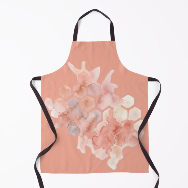 Item preview, Biomorphic Honeycomb - Blush Pink & Rose Quartz Watercolor designed and sold by JoMoPrints.