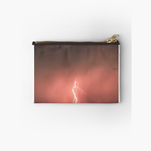 Item preview, Lightning Orange Sky Silhouette Photographic Print designed and sold by Mother-Nature65.