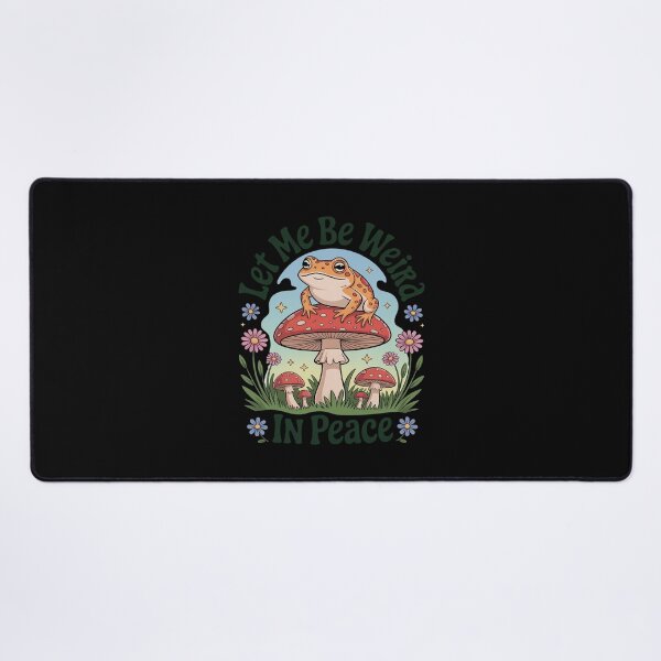 Item preview, Let Me Be Weird in Peace Frog Mushroom Cottagecore designed and sold by JaskconLIfe23.