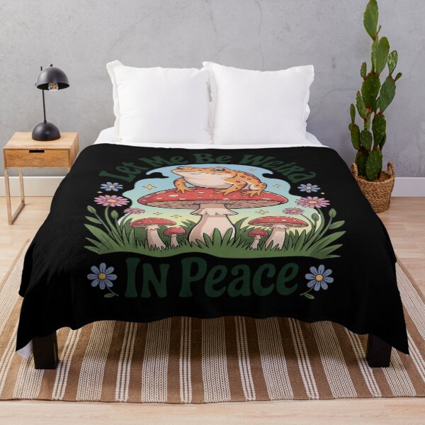 Item preview, Let Me Be Weird in Peace Frog Mushroom Cottagecore designed and sold by JaskconLIfe23.