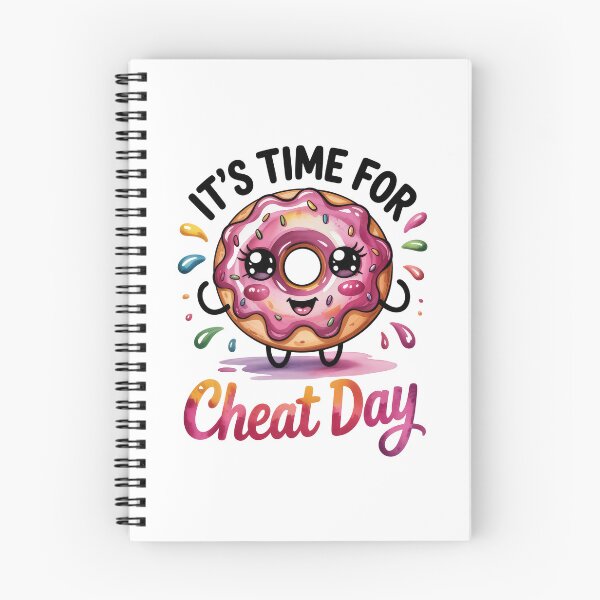 Item preview, Cute Donut Character Saying It’s Time for Cheat Day   designed and sold by EM&Maker.