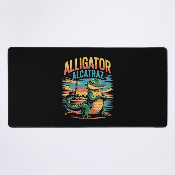 Item preview, Funny Alligator Alcatraz Escape designed and sold by MyzoToyota.