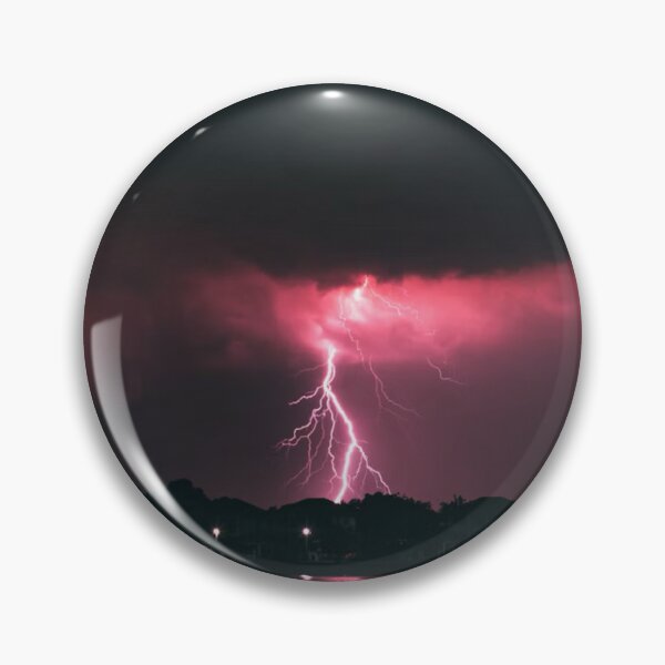 Item preview, Pink Sky Lightning Sea View Photographic Print designed and sold by Mother-Nature65.