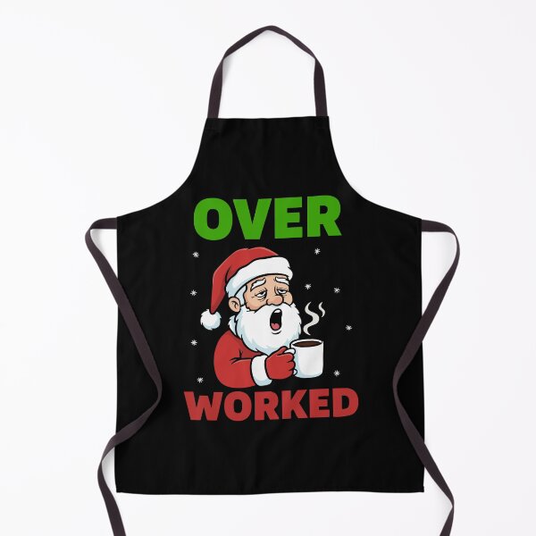 Item preview, Overworked Santa Funny Christmas Coffee Design designed and sold by graphicnew.