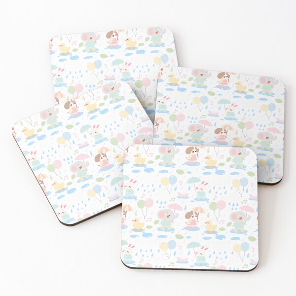 Item preview, Baby Shower Rainy Parade Pattern designed and sold by KJackArtwork.