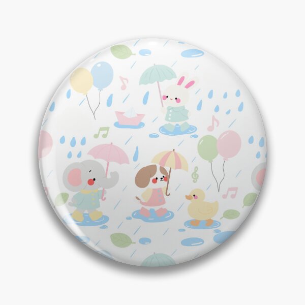 Item preview, Baby Shower Rainy Parade Pattern designed and sold by KJackArtwork.