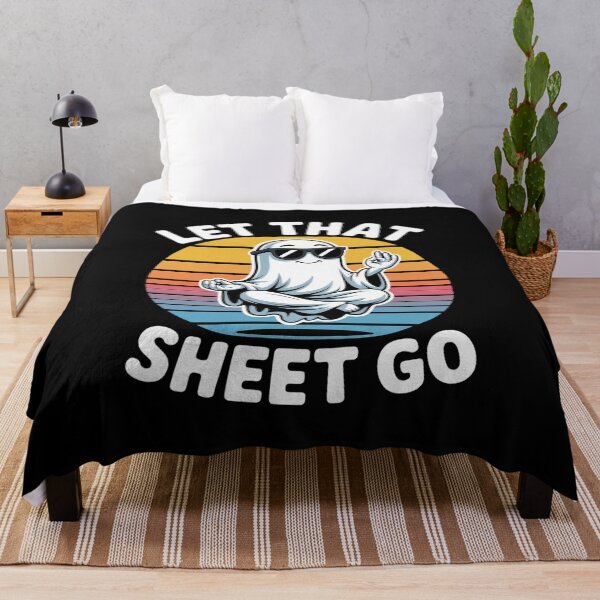 Item preview, Let That Sheet Go Ghost Meditation Yoga Halloween designed and sold by JaskconLIfe23.