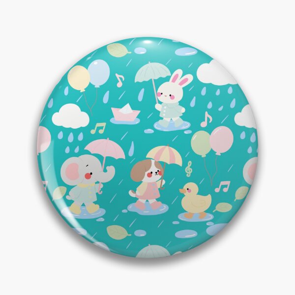 Item preview, Baby Shower Rainy Parade Pattern designed and sold by KJackArtwork.