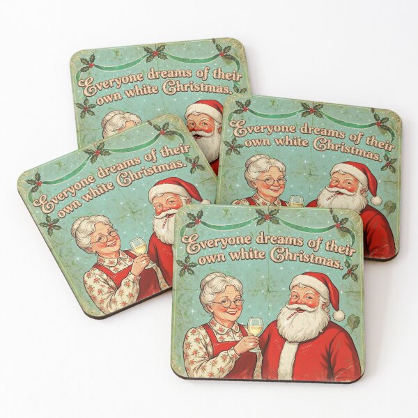 Item preview, Retro Santa & Mrs. Claus designed and sold by Hen-C-Art.