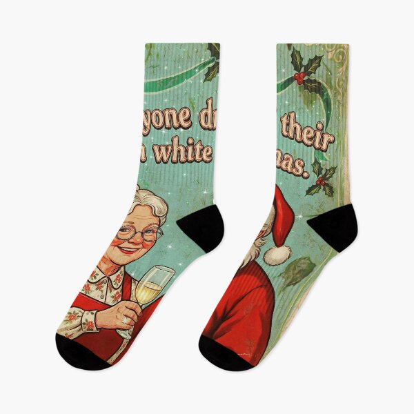 Item preview, Retro Santa & Mrs. Claus designed and sold by Hen-C-Art.