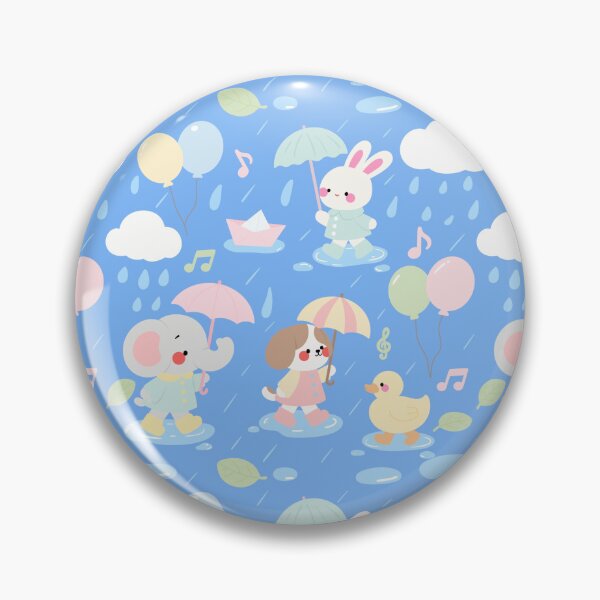 Item preview, Baby Shower Rainy Parade Pattern designed and sold by KJackArtwork.