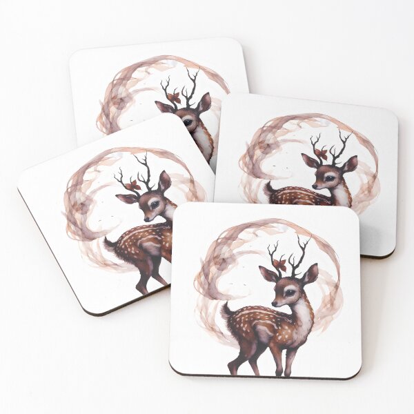 Item preview, Gothic Watercolor Fawn Elegant Forest Fantasy designed and sold by RubisLeaf.