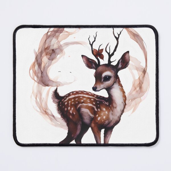 Item preview, Gothic Watercolor Fawn Elegant Forest Fantasy designed and sold by RubisLeaf.
