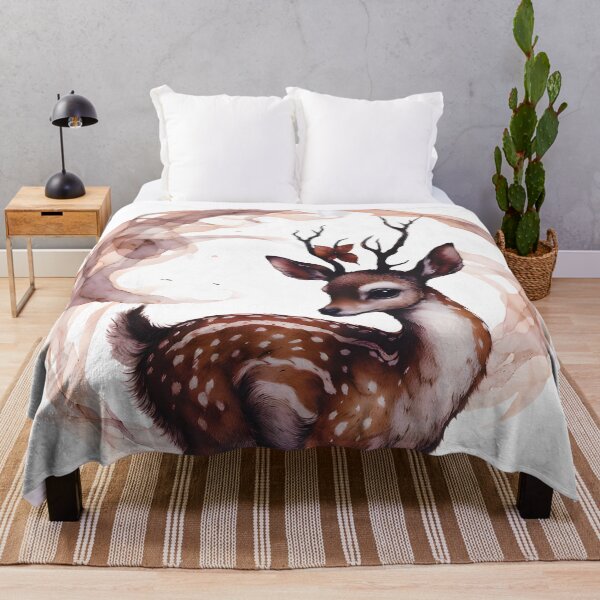 Item preview, Gothic Watercolor Fawn Elegant Forest Fantasy designed and sold by RubisLeaf.