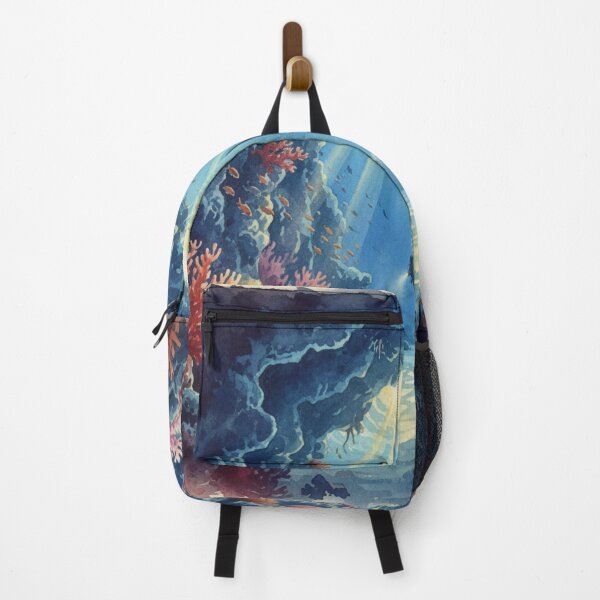 Item preview, Red Sea Cave Dive - Mystical Underwater Exploration Art designed and sold by DreamyArtStudio70.