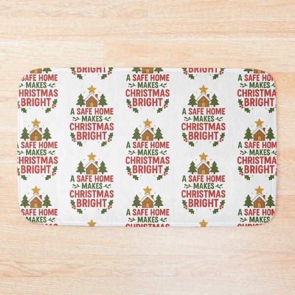 Item preview, Winter Holiday Safety Design – A Safe Home Makes Christmas Bright designed and sold by Badegi Tradings.