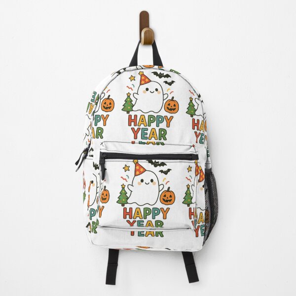 Item preview, Kawaii Ghost Happy New Year Art designed and sold by HiteshArt111.
