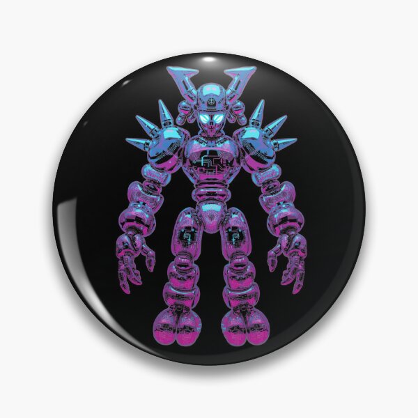 Artikelvorschau, Cyberpunk-Neon-Mecha – Leuchtendes Street-Art-Roboterdesign entworfen und verkauft von PLUSHIWORLDtm.