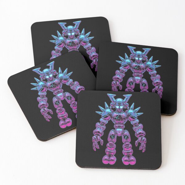 Item preview, Cyberpunk Neon Mecha – Glowing Street Art Robot Design designed and sold by PLUSHIWORLDtm.
