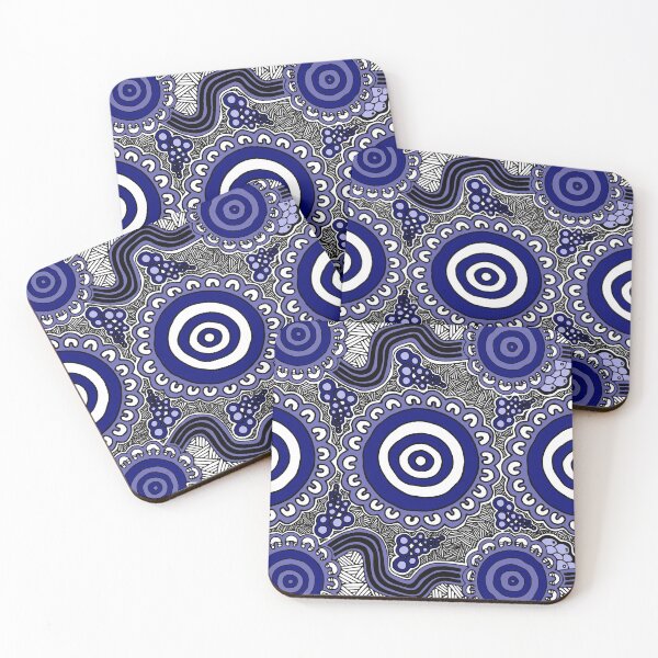 Item preview, Authentic Aboriginal Art - Gathering designed and sold by HogarthArts.