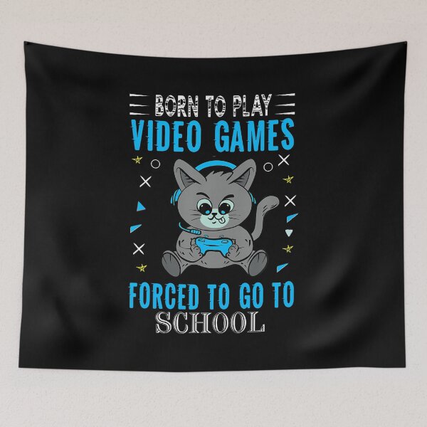 Item preview, Born To Play Video Games Forced To Go To School Couple Gamer designed and sold by JoannMinndy.