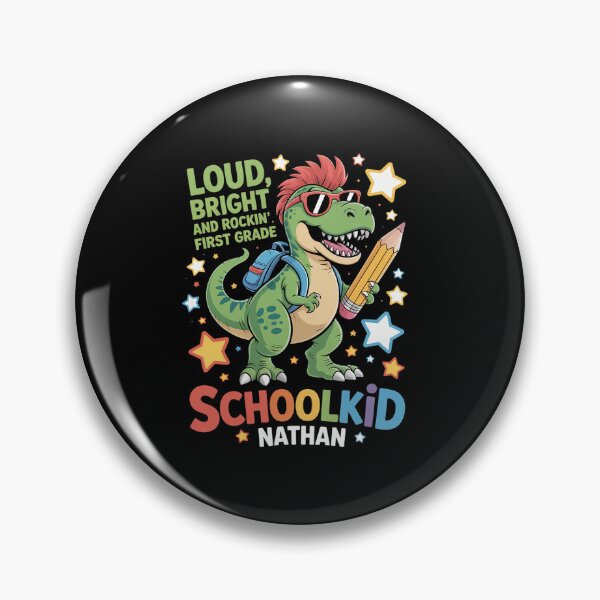 Item preview, Schoolkid Nathan Loud, Bright and Rockin´ Personalized designed and sold by namibambam.