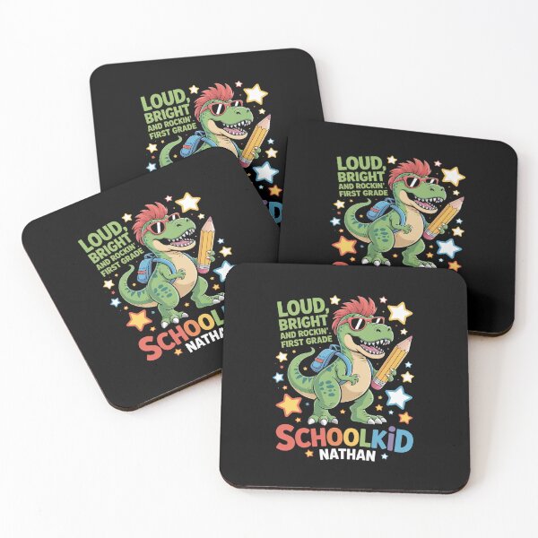 Item preview, Schoolkid Nathan Loud, Bright and Rockin´ Personalized designed and sold by namibambam.