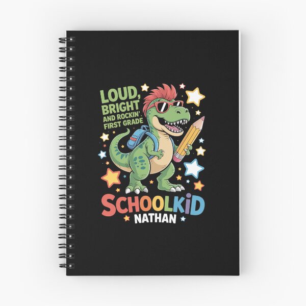 Item preview, Schoolkid Nathan Loud, Bright and Rockin´ Personalized designed and sold by namibambam.