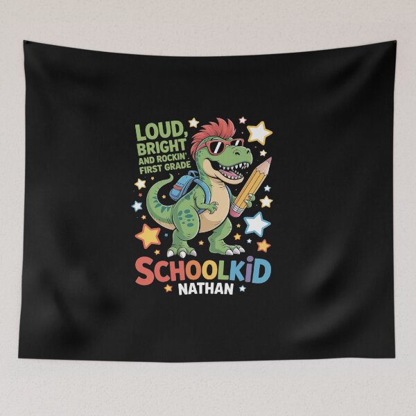 Item preview, Schoolkid Nathan Loud, Bright and Rockin´ Personalized designed and sold by namibambam.