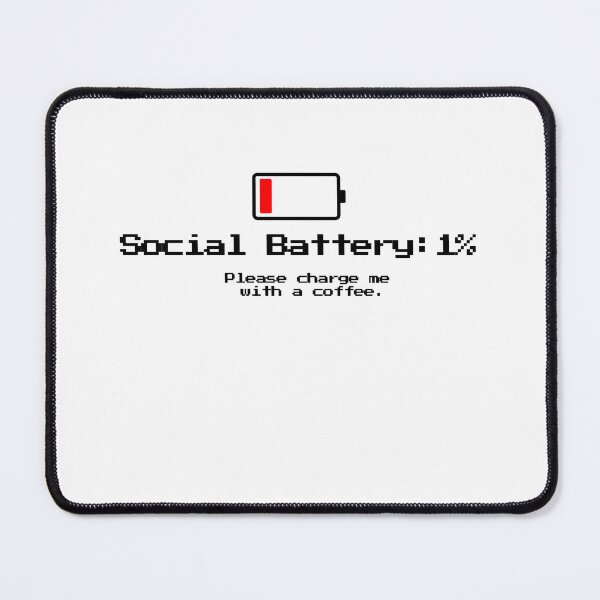 Item preview, Introvert Tee Social Battery 1% T-Shirt designed and sold by BiakiaPrints.