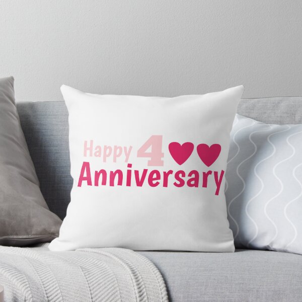 Item preview, Happy anniversary 4 th designed and sold by win Design.