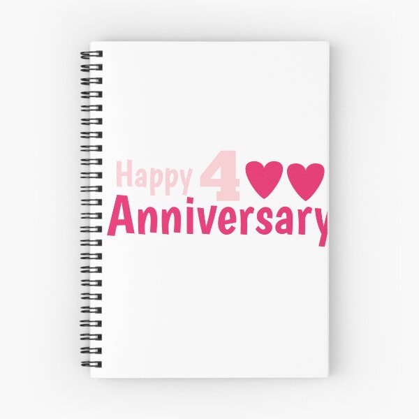 Item preview, Happy anniversary 4 th designed and sold by win Design.