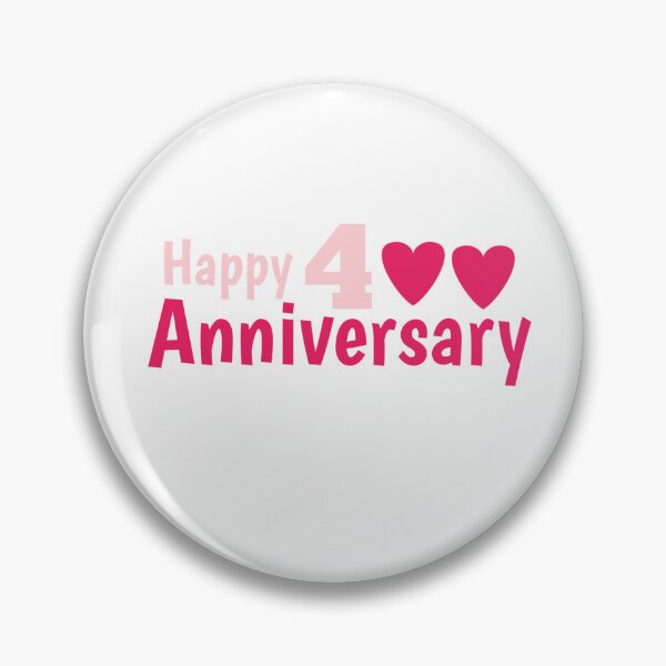 Item preview, Happy anniversary 4 th designed and sold by win Design.