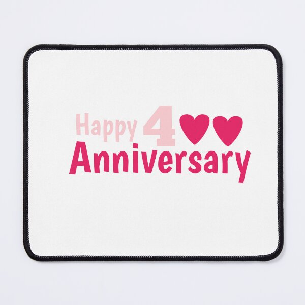 Item preview, Happy anniversary 4 th designed and sold by win Design.
