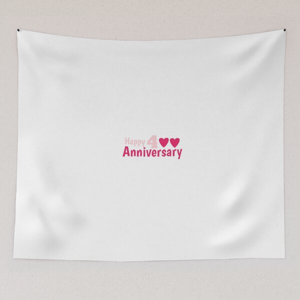 Item preview, Happy anniversary 4 th designed and sold by win Design.