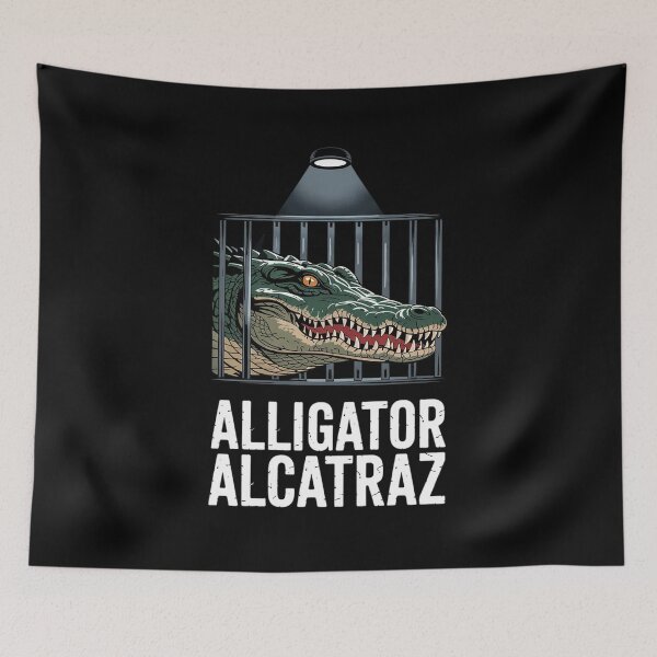 Item preview, Funny Alligator Alcatraz Tees Locked Up  designed and sold by MyzoToyota.