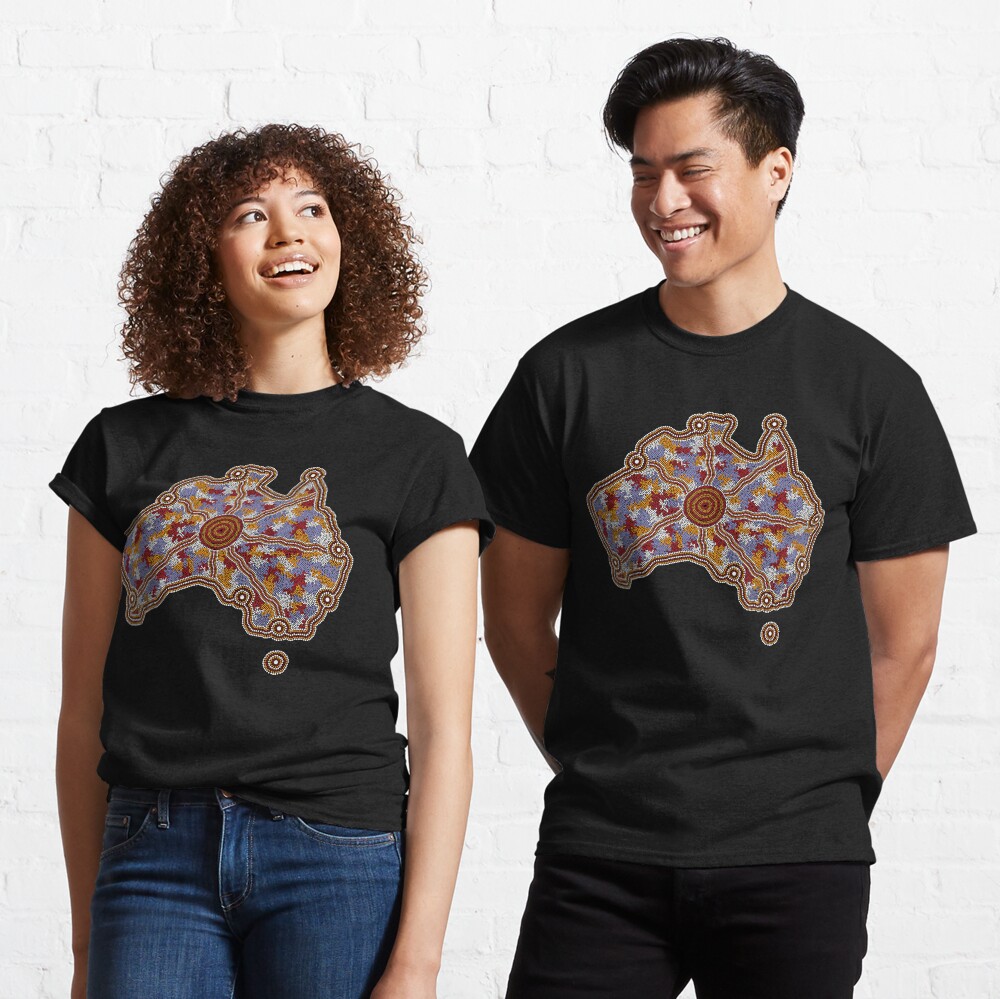 authentic aboriginal art aboriginal australia  shirt