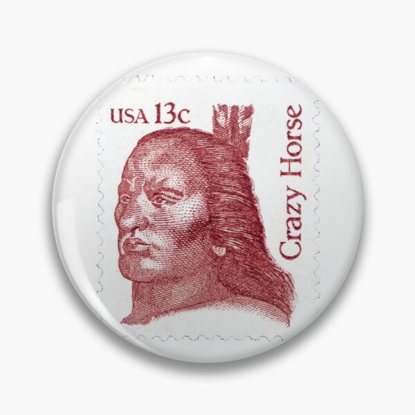Item preview, American Indian Crazy Horse USA Postage Stamp designed and sold by red-amber65.