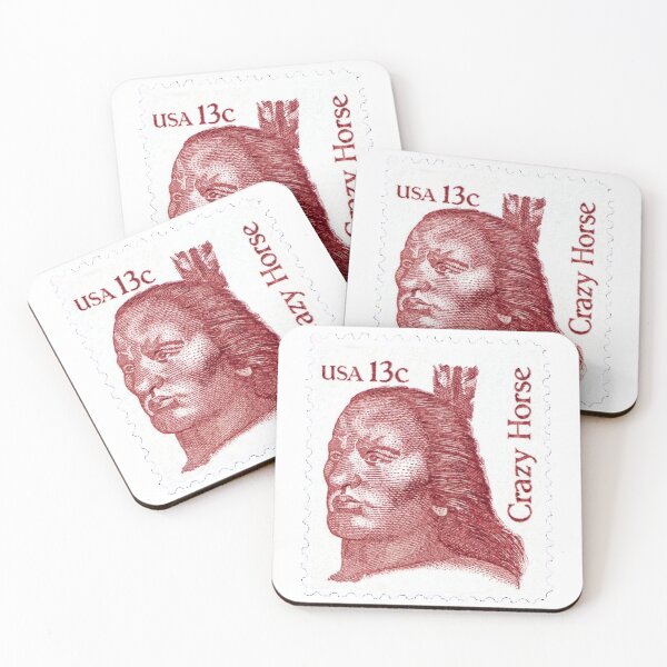 Item preview, American Indian Crazy Horse USA Postage Stamp designed and sold by red-amber65.