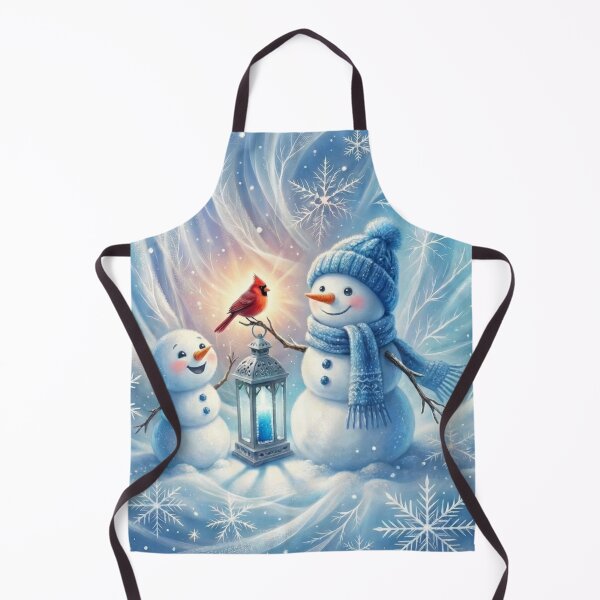 Item preview, Winter Wonderland Snowman Duo with Cardinal designed and sold by Shawdar.