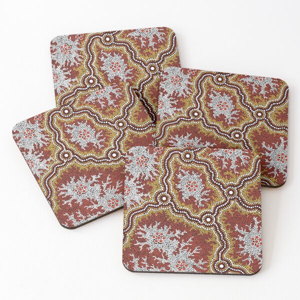 Item preview, Authentic Aboriginal Art -  Mountains  designed and sold by HogarthArts.
