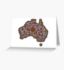 Aboriginal Australia - Authentic Aboriginal Art Greeting Card